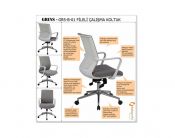 Greys fileli ergonomik personel koltuğu ile ofisleriniz de çalışırken konforu yakalayın!